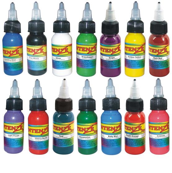 14pcs/set mix colors tattoo paint 30ml(1OZ) bottle of ink tattoo permanent makeup manual pigment