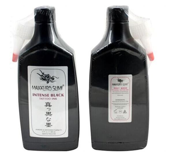 high quality Tattoo Ink black 360ML/bottle 12OZ(Black Color) permanent tattoo pigment ink to tattoo