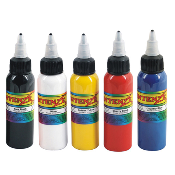 5pcs/set mix colors tattoo ink set 60ml/bottle tattoo paint permanent makeup manual pigment kit