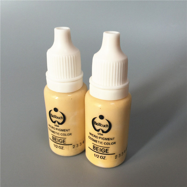 2Pcs Brige Colors Biotouch Permanent Makeup Micro Pigment Cosmetic Manual Tattoo Ink 1/2 oz For 3D Eyebrow Eyeliner Lip
