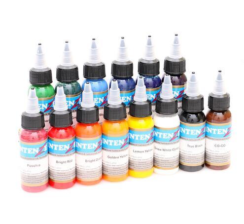 14pcs Professional Tattoo Ink 14 Colors Set 1oz 30ml/Bottle Tattoo Pigment Kit Fashion Makeup cosmetics Tools For Body Beauty Art Supplies