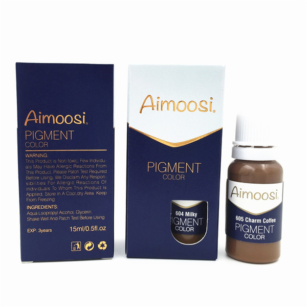 Wholesale- 3 Bottles Aimoosi Tattoo Pigment For Tattoo Machine Permanent Eyebrow and Lip Munsu Beauty Makeup Ink Free Shipping