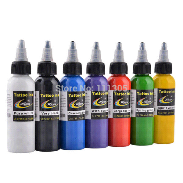 Black ink New High Quality HAO Tattoo Ink Pigment 60ML 2OZ for Permanent Body Makeup Tattoo Ink one Piece