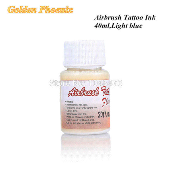 1 set 4 Bottles Golden Phoenix Airbrush Tattoo Fluorescent Ink For Temporary Spary Body Paint Free Shipping