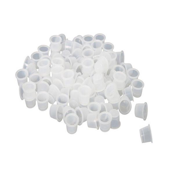 100 PCS/Bag Small Size 8mm Plastic Tattoo Ink Cap Cups Supply