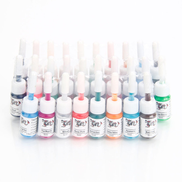 Tattoo ink Supplies 28-Color 0.16oz 5ML permanent makeup pigments cosmetic tattoo ink paint colors for eyebrow eyeliner lip