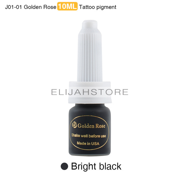 CHUSE 1pcs J01-01 Golder Rose Bright black Tattoo Pigment Permanent Eyebrow Makeup Paint Tattoo Ink For Microblading PMU INK