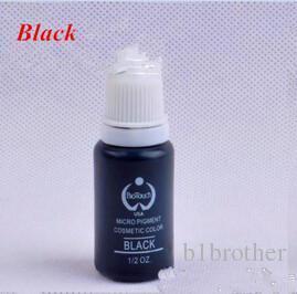 Wholesale-High quality 2piece/lot black permanent tattoo Lip eyebrow Makeup Pigment for body art