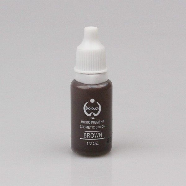 Permanent Makeup Pigment Tattoo Ink Set 15ML BROWN Micro Pigment Used for Microblade Pen Machine Tattoo Inks