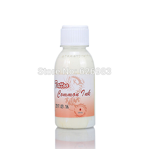 Wholesale-1 Bottle White Color Temporary Airbrush Tattoo Common ink For Body Art Paint 100ML/bottle Free shipping