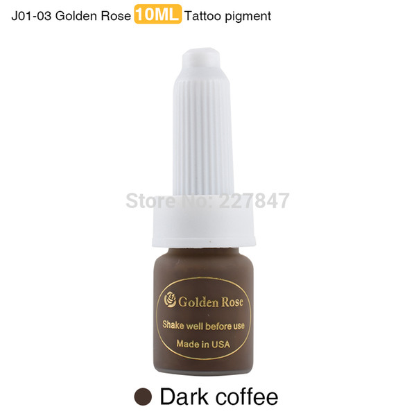 Wholesale- Chuse 10ml Permanent Makeup Ink 3pcs Dark Coffee Ink Pigment kit For Eyebrow Lip 12Colors To Choose tattooing