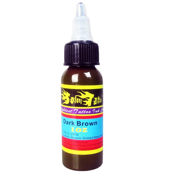 Wholesale- Solong Tattoo New Taty Ink Arrival Tattoo Pigment Dark Brown Color Solong Ink 1oz 30ml/Bottle TI301-30-031