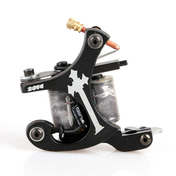 HOT! New Style Handmede Tattoo Machine Shader Gun 10 Wrap Coils Tattoo Machine Supply Tool TM8335