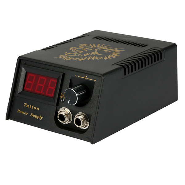 Top Selling Professional Digital LCD Tattoo Power Supply High Quality Black Tattoo Power Supply For Tattoo Machine Free Shipping