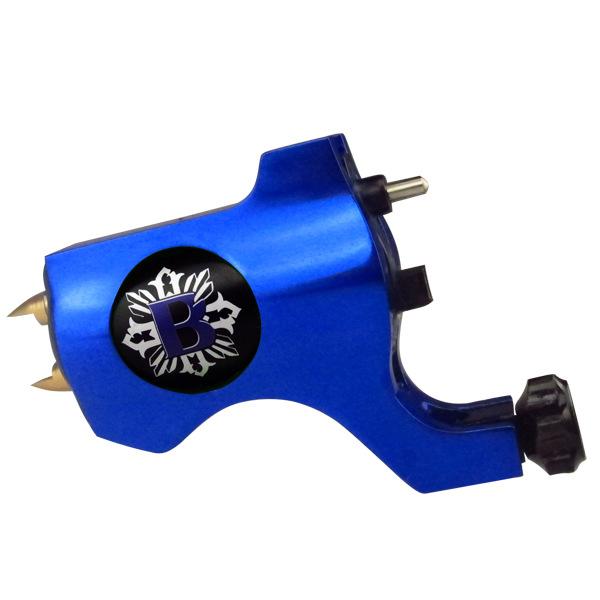 Free Shipping Newest Bishop Style Precision Rotary Tattoo Machine Gun Blue Machine Aluminum Swiss Motor Shader/Liner