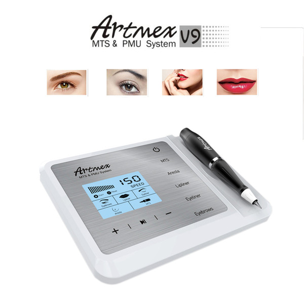 Artmex V9 Professional semi permanent makeup machine Tattoo kits MTS PMU System Derma Pen Eyebrow lip tattoo pen