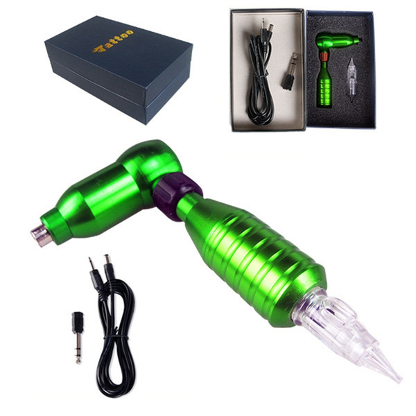 Cheap Guns Professional Green Color Rotary Machine Makeup Pen Machine Tattoo kit for Tattoo Supplies Free Shipping