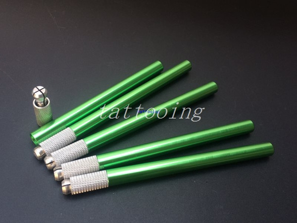 50 Pcs High Quality Green Semi Permanent Pen Makeup Manual Tattoo Pen For 3D Embroidery Microblading