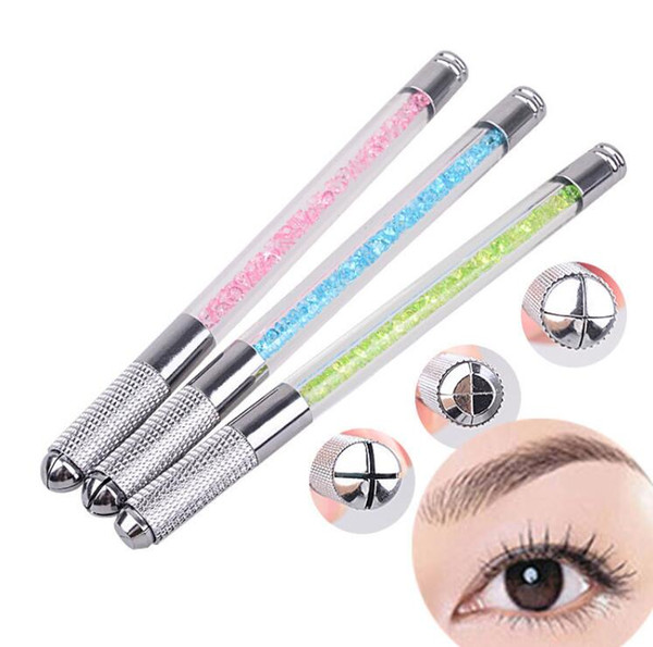 New Tattooing Pen Microblading Pen Tattoo Machine Tebori Permanent Makeup Eyebrow Tattoo Manual Pen Needle Blade Slot