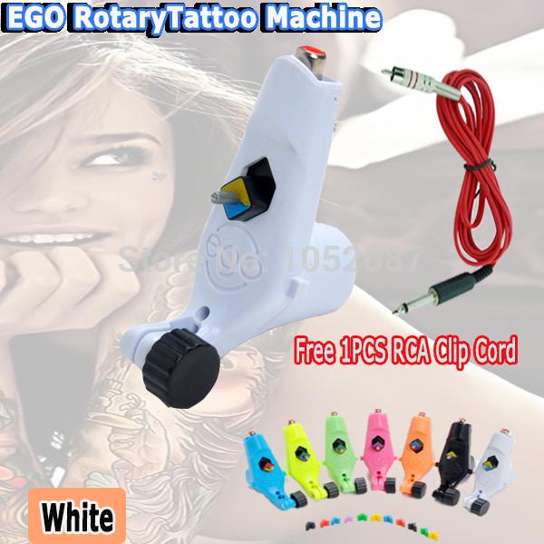 Wholesale-Ego Tattoo Machine Rotary Tattoo Motor Machine Gun Liner Shader Tattoo Kits Free 1pcs RCA Clip Cord Free Shipping