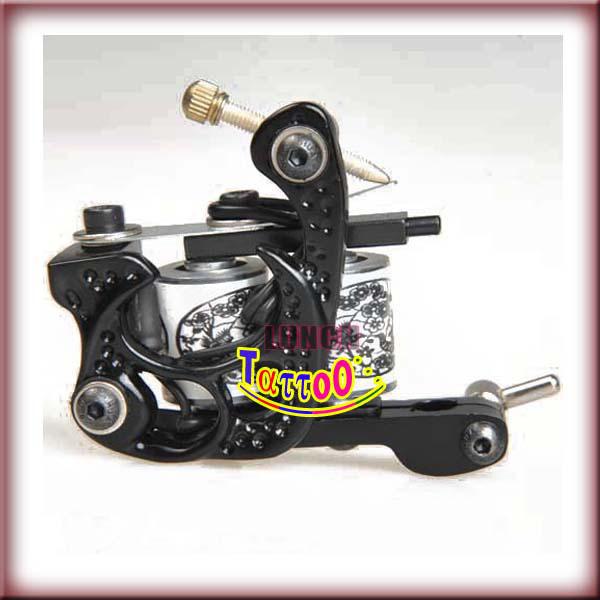 Black Color Classical Tattoo Machine Gun 10 Wrap Coil Motor for Liner Shader Tattoo kit Supply