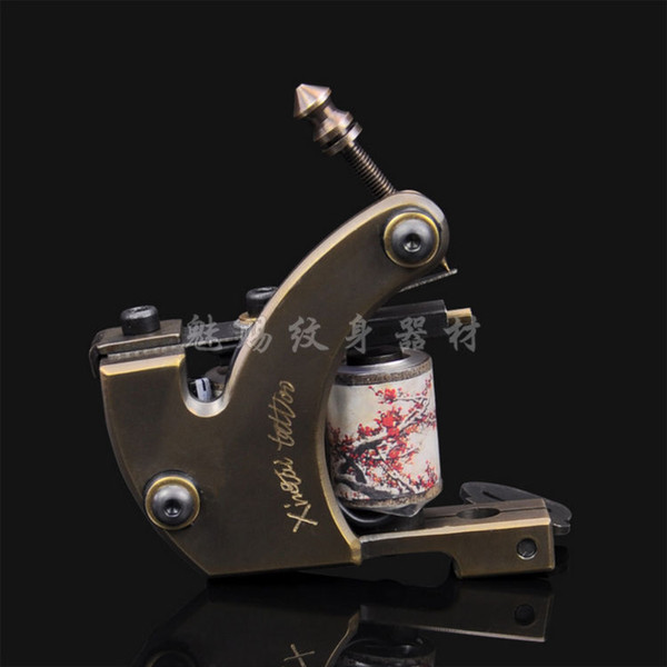 2015 New High Quality 10 Wraps 28mm Coils Copper Bronze Tattoo Art Professional Tattoo Machine Shader Liner