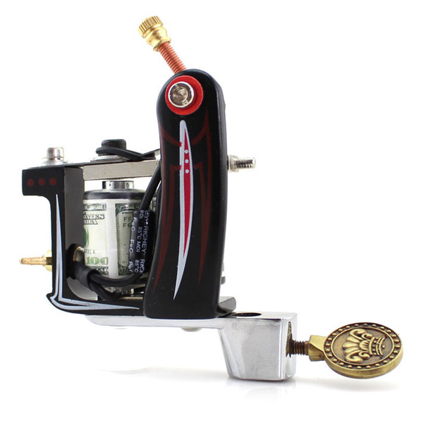 Fashion Shape New Tattoo Machine Handmade Taty Coil Gun Black Color Supplies Free Shipping