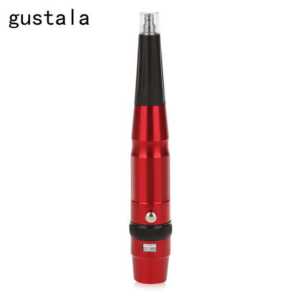 gustala Professional Eyebrow Lip Tattoo Permanent Makeup Machine Pen Kit 10 Needles Mouth Tips Power Supply