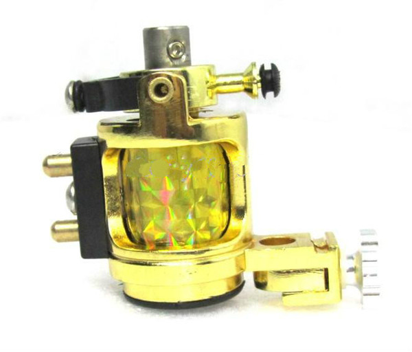 New Design Light silent Gold Motor Rotary Tattoo Machine Swashdrive Handmade Smooth Free Shipping