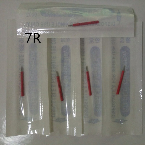 100 pcs 7R needles for manual pen Semi permanent makeup manual fog pen needle microblading eyebrow pen needles