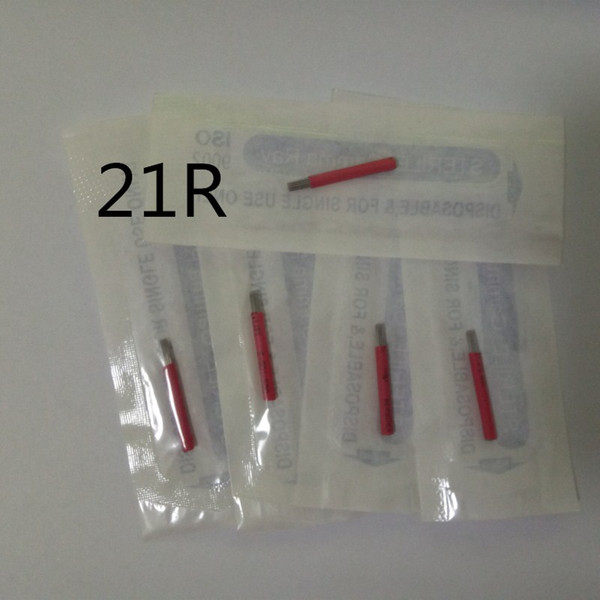 50 pcs 21R needles for manual pen Semi permanent makeup manual fog pen needle microblading eyebrow pen needles