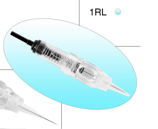 Hot selling 100pcs/lot 1RL Sterilized Disposable Tattoo Needles Permanent Makeup Eyebrow Needles Supply With Grips Nouveau Contour
