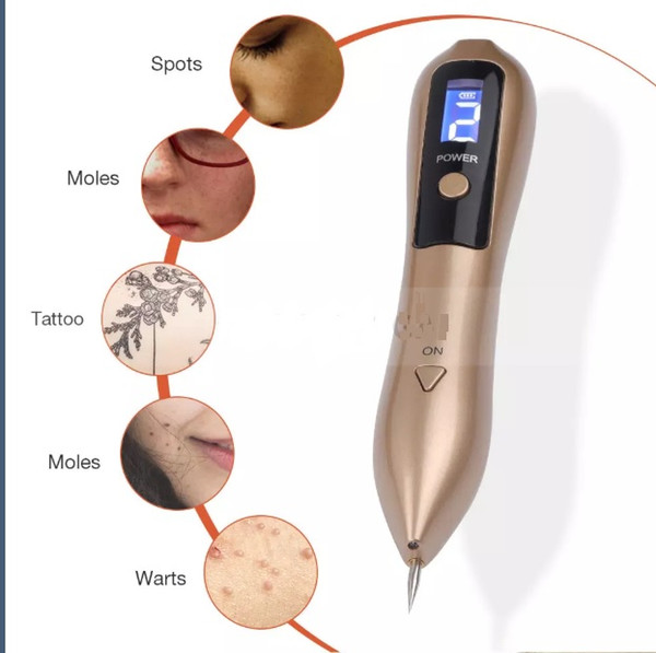 2020 High Quality USB LCD Laser Skin Tag Freckle Wart Dot Mole Remove Pen Dark Spot Tattoo Removal