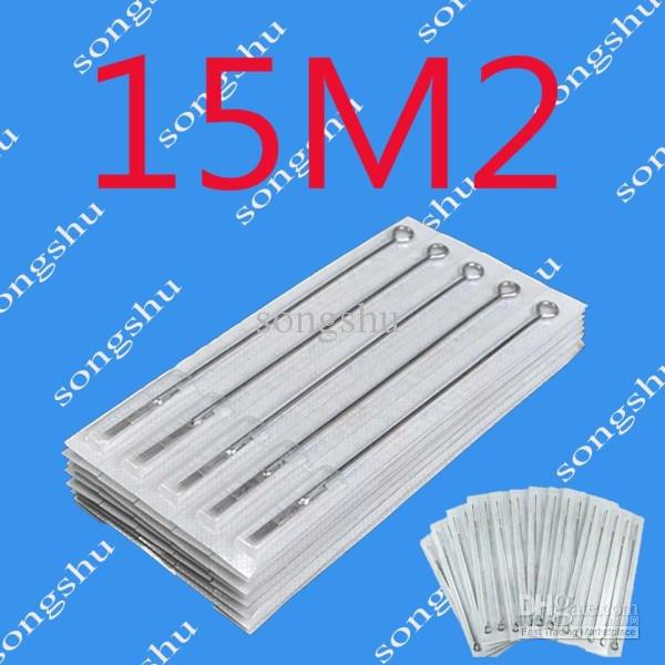 50x 15M2 Tattoo Sterilized Needles Double Stack Magnum 15 Size Needle Tattoo Supply Excellent