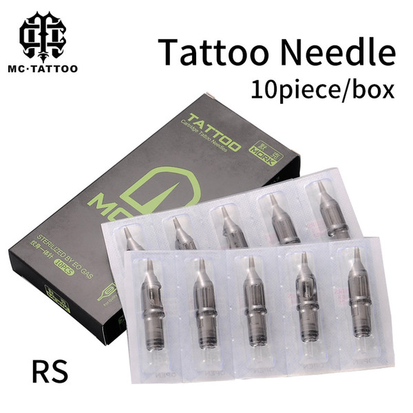 10pcs RS Disposable Sterile Tattoo Cartridge Needles For Tattoo Rotary Machine Pen Round Shader Supplies Free Shipping