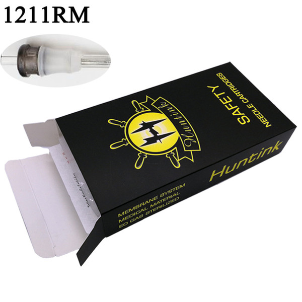 1211RM Tattoo Needle Cartridge Clear Color With Membrance And Stabilizer Compatible With All Standard Cartridge Grips and Rotary Machines