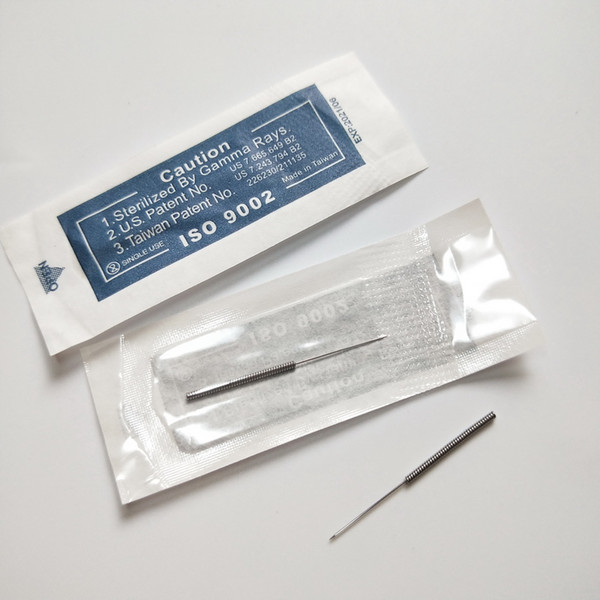 needle therapy Free Shipping 100pcs 1R Merlin Tattoo Needles For Permanent Makeup Eyebrow and Lip Designs Deluxe Merlin Machine