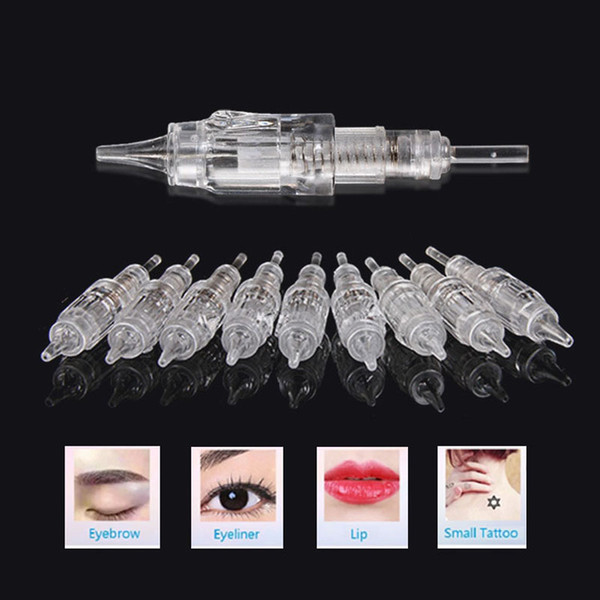 20X Tattoo Needles Cartridges For Permanent Makeup Eyebrow Hybrid Tattoo Pen Rotary Tattoo Machine