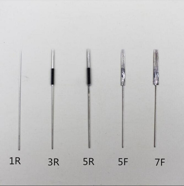 100Pcs 1R needles and 100pcs 1R tips For Permanent Makeup Good Quality Traditional Tattoo Needles Independent Package