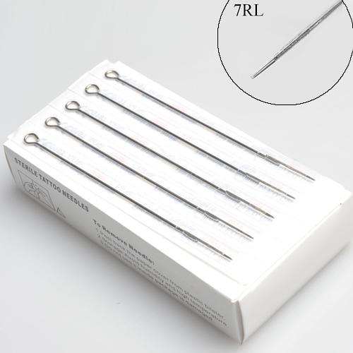 Tattoo Supply 50 Pcs Tattoo Needles for Liner Stainless Steel Disposable Sterilized Needles P-7RL