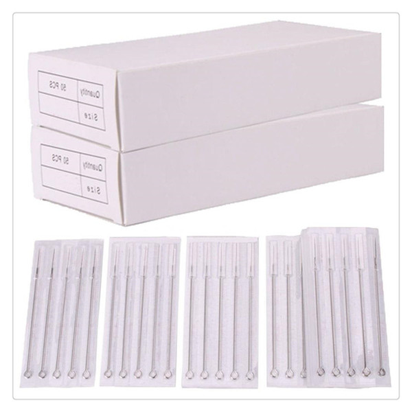 Body Art Tattoo Needle Sterile Disposable Tattoo Needles Mix Sizes 3RL 5RL Steel Tattoo Needles Tattoos Gun Kits