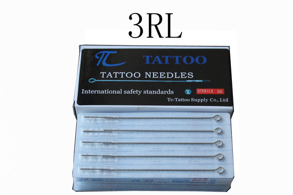 High Quality Convinient New 50PCS 3RL Professional Tattoo Machine Stainless Steel Sterile Disposable Tattoo Needle