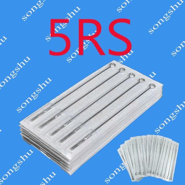 50pcs/Lot 5RS Top Sterilized Tattoo Steel Needles Round Shader 5 Size Tattoo Supply For Artists