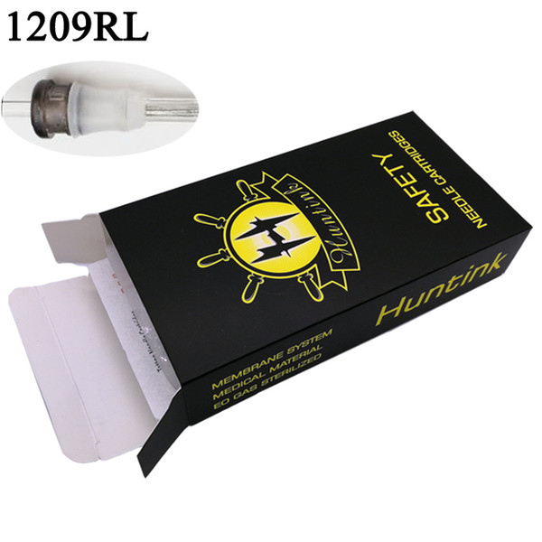 1209RL Tattoo Needle Cartridge Clear Color With Membrance And Stabilizer Compatible With All Standard Cartridge Grips and Rotary Machines