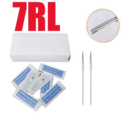 Wholesale-500x 7R Makeup Needles Permanent Tattoo Make-up Eyebrow Lip Round Needle Sterilized CN01