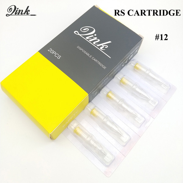 Qink Revolution Cartridge Needles With Membrane Tattoo Supplies 0.35mm Medium Taper 1203/1205RS for Cartridge Hawk Pen