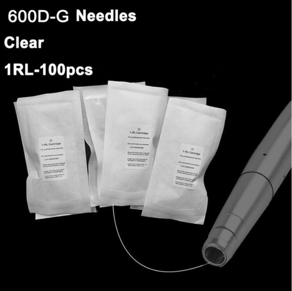 Permanent Makeup Machine Needles Tattoo Eyebrow Lips Cartridge Needles 1RL 100pcs For Permanent Makeup Machine Drop Shopping