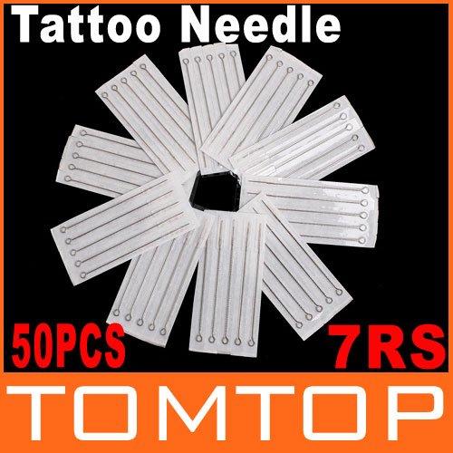 50 Pcs Disposable Round Shader Sterilized Tattoo Needles 7RS Free Shipping Dropshipping