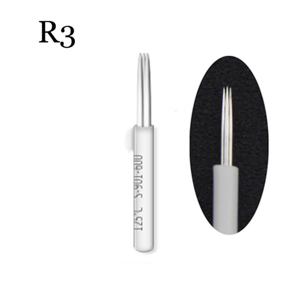 microblading needles 50 pcs 3 5 7 9 17 19R 21R needles for Semi permanent makeup manual Tebori Manual Fog Eyebrow