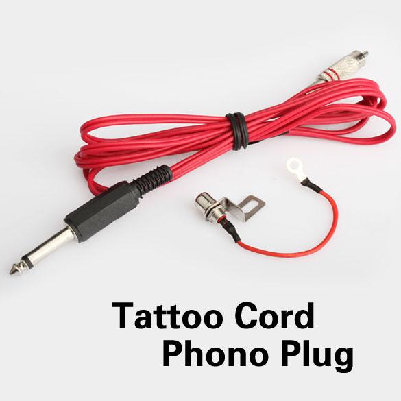 Wholesale-New Professional Tattoo Clip Cord Adapter Phono Plug Converter RCA Jack Kit For Tattoo Machine High Quality